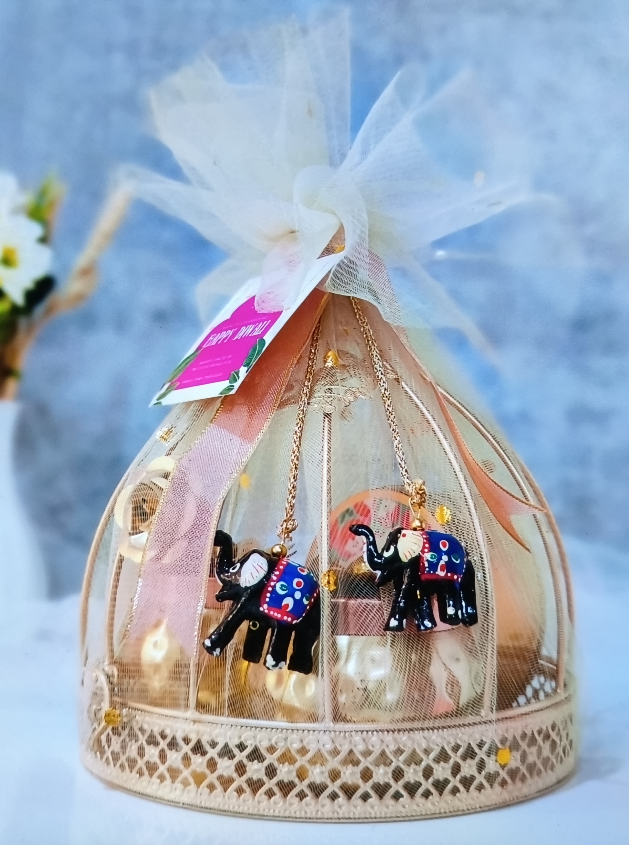 Metal Cage Hamper
