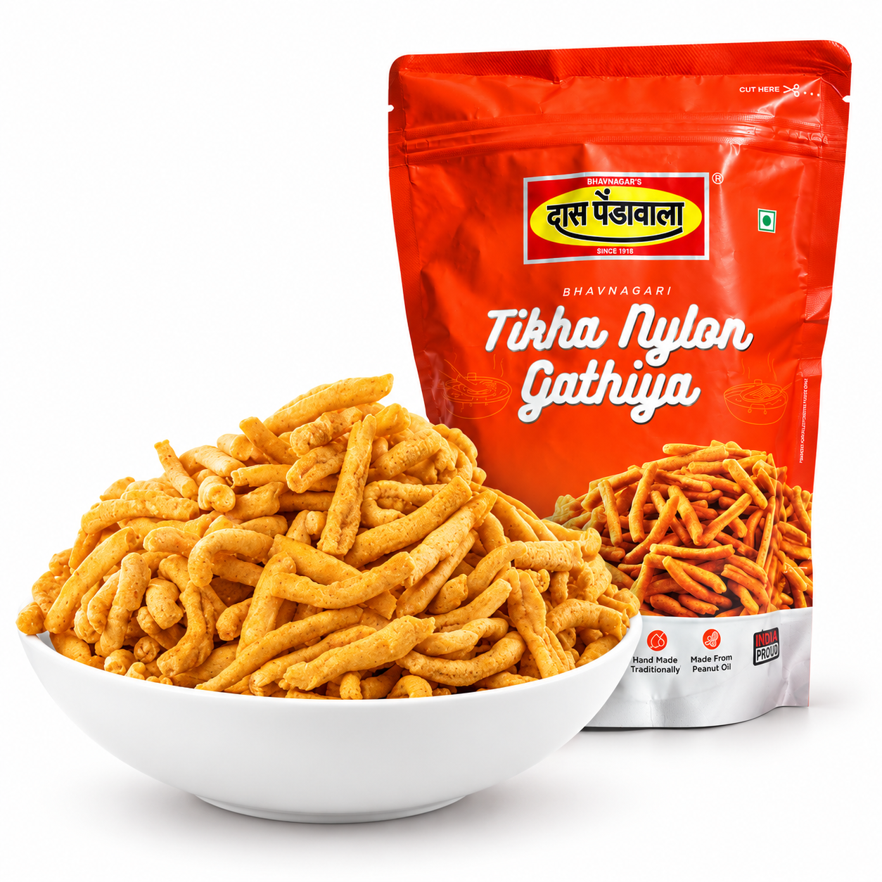 Tikha Nylon Gathiya | 250  gms