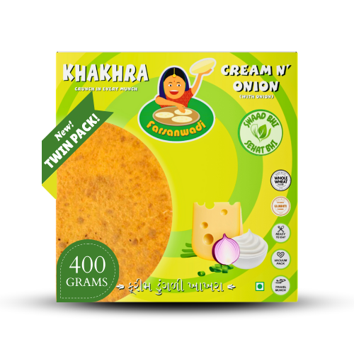 Cream Onion Khakhra Twin Pack
