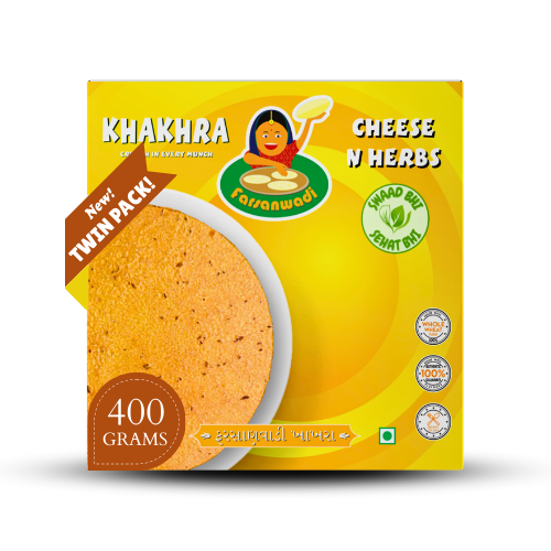Cheese n Herbs Khakhra Twin Pack