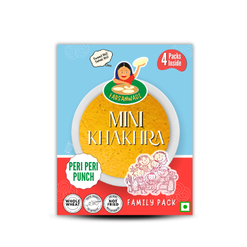 Peri Peri Punch Mini Khakhra Pack of 4