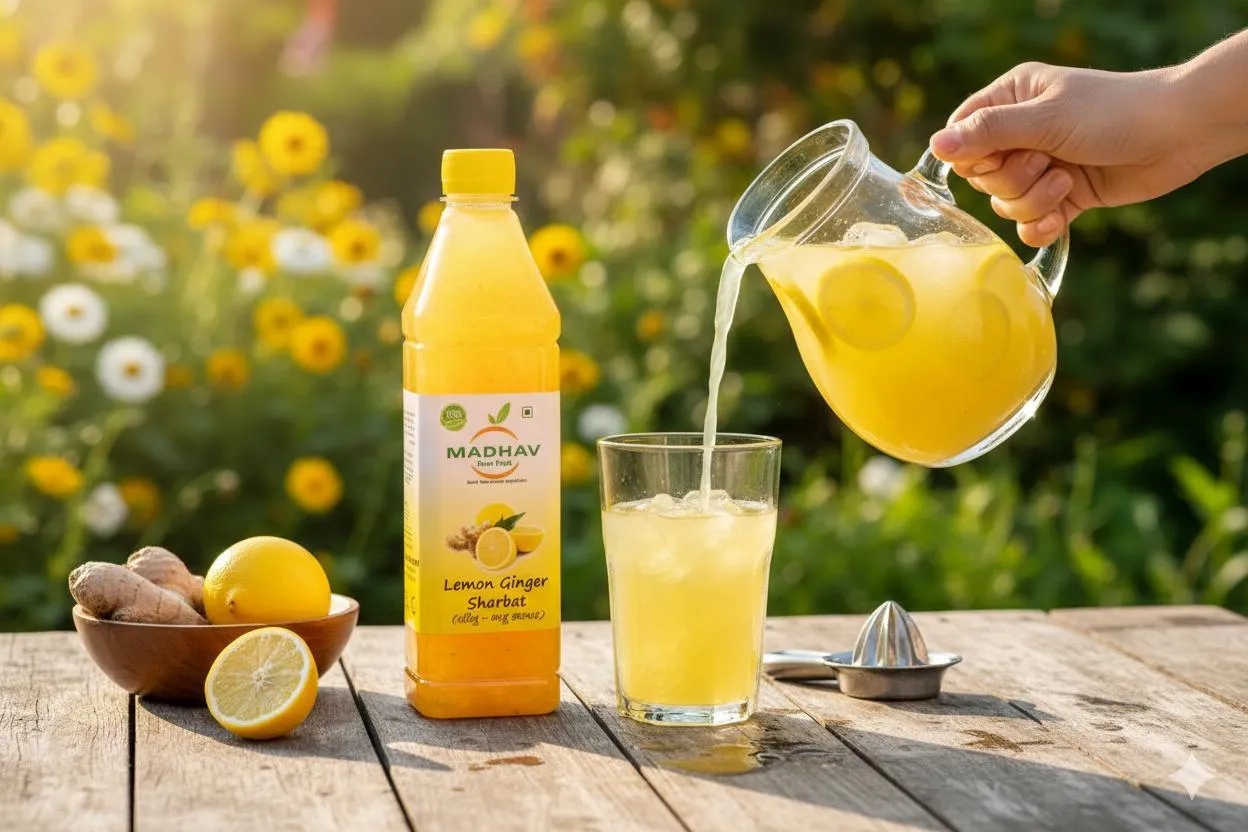 Lemon Ginger Sharbat | 700 ml