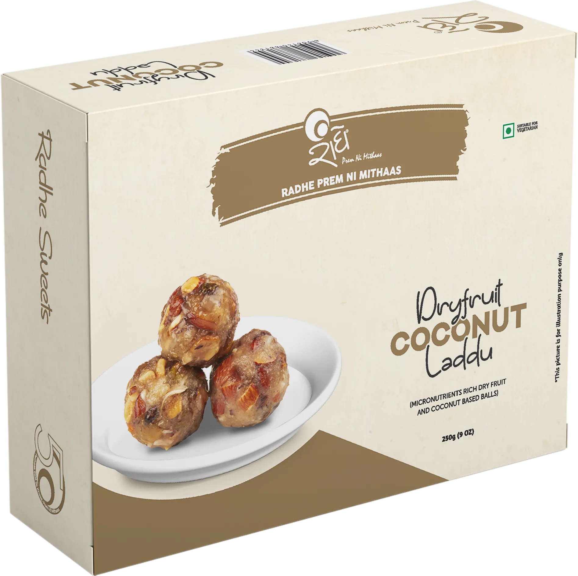 Dry Fruit Coconut Laddu