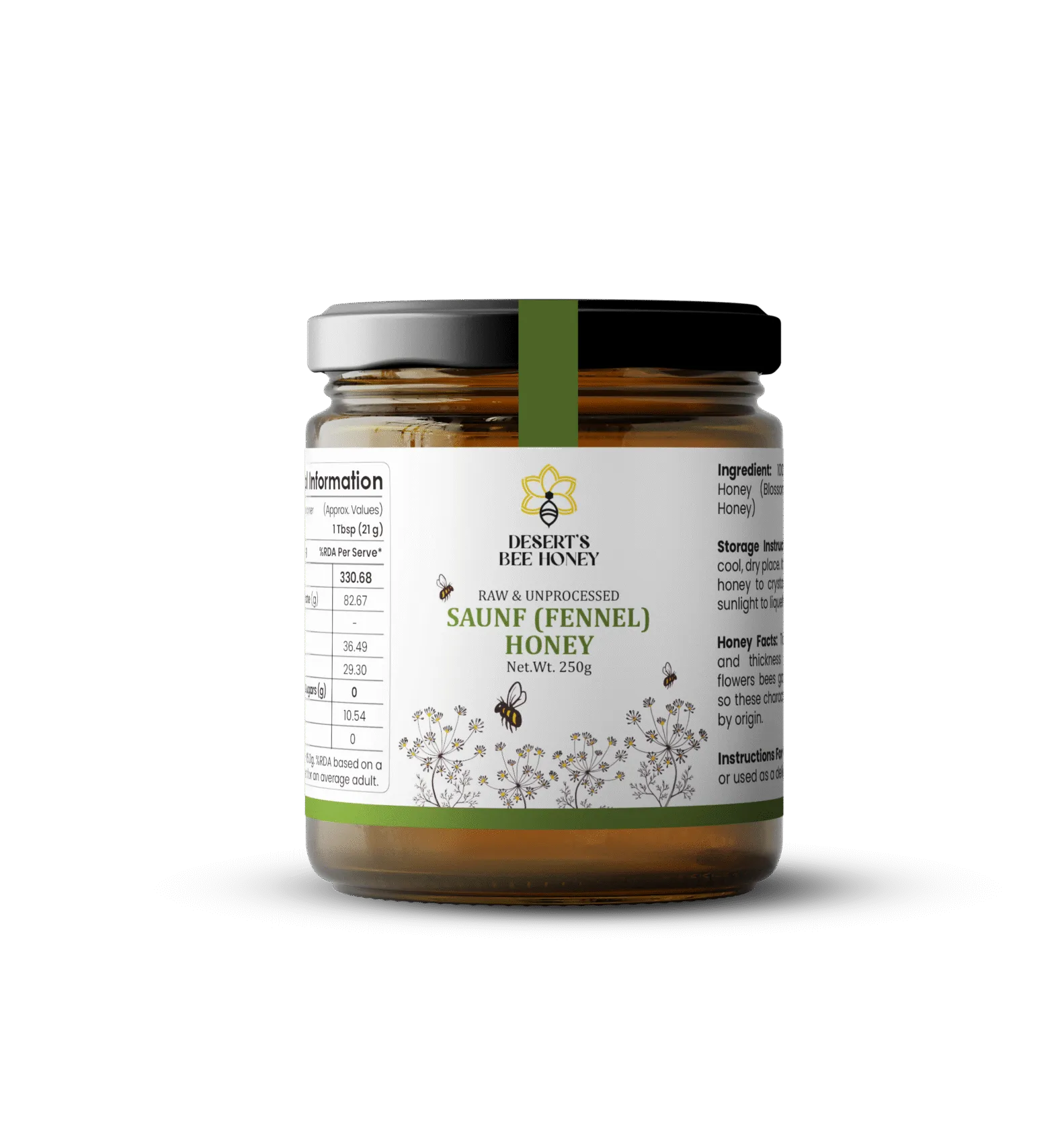Saunf (Fennel) Raw Honey