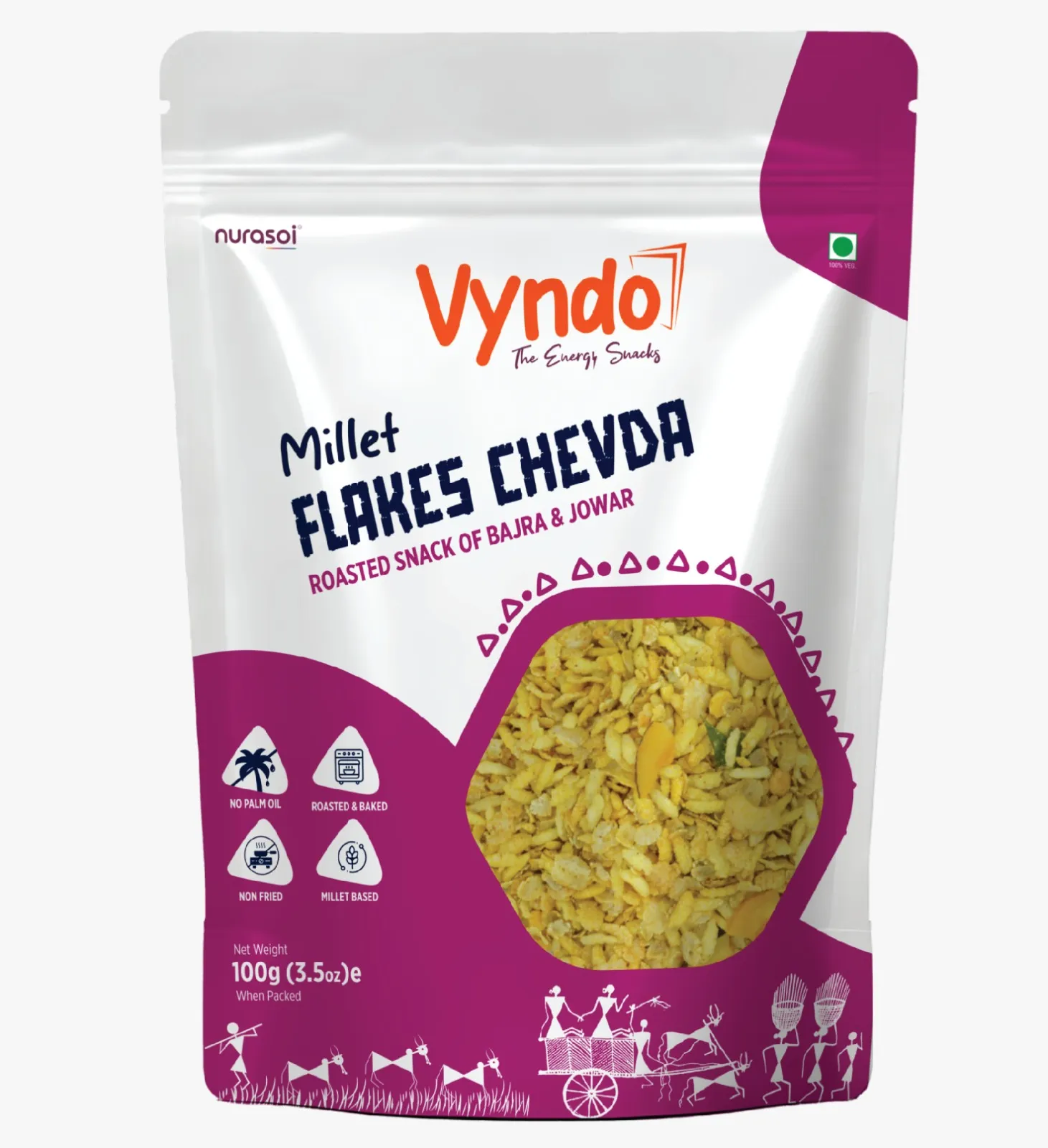 Millet flakes chevda