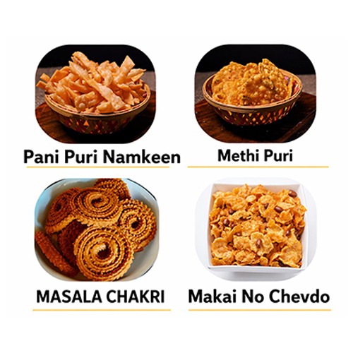 Ghar Jaisa Swad | Pani Puri Namkeen, Methi Masala Puri, Masala Chakri & Makai No Chevdo