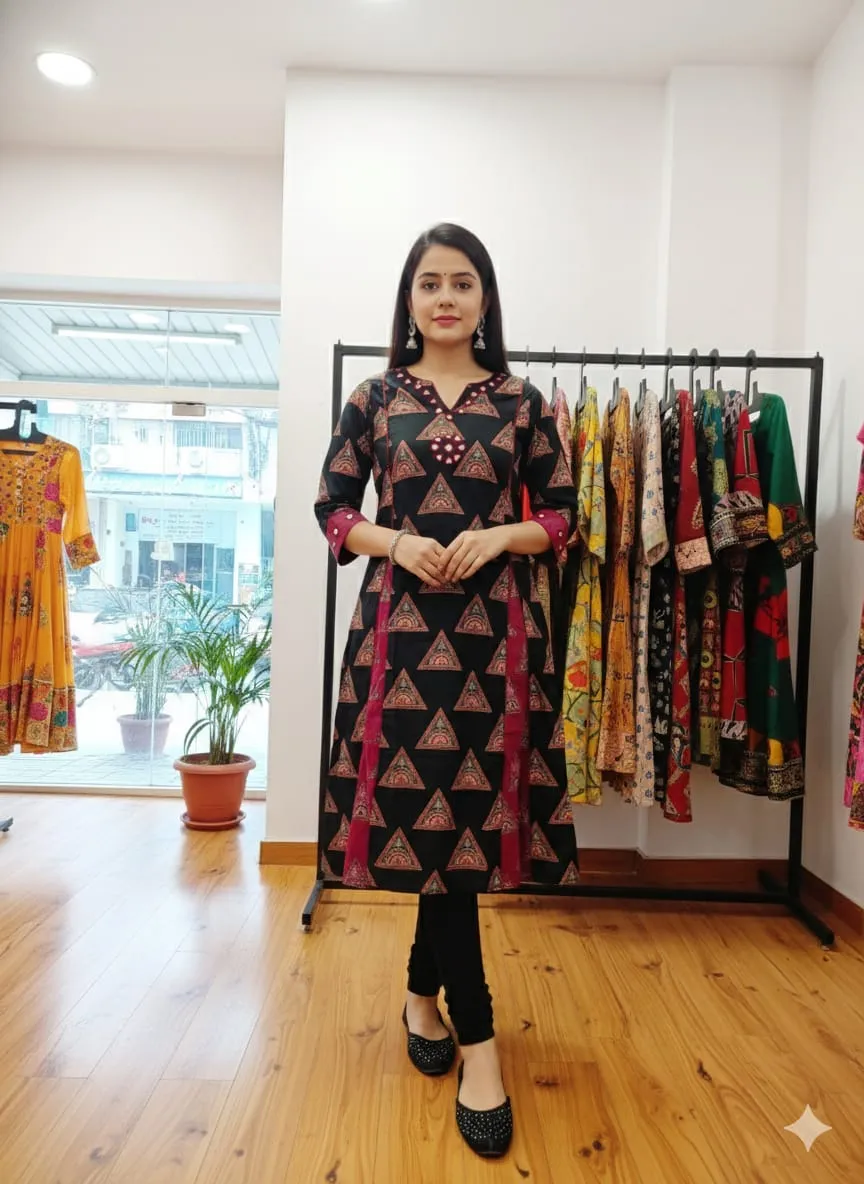 Ajrakh Kurtis