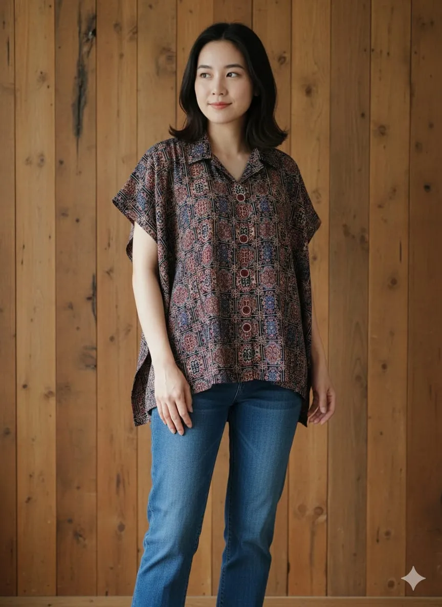 Floral shirt kaftan