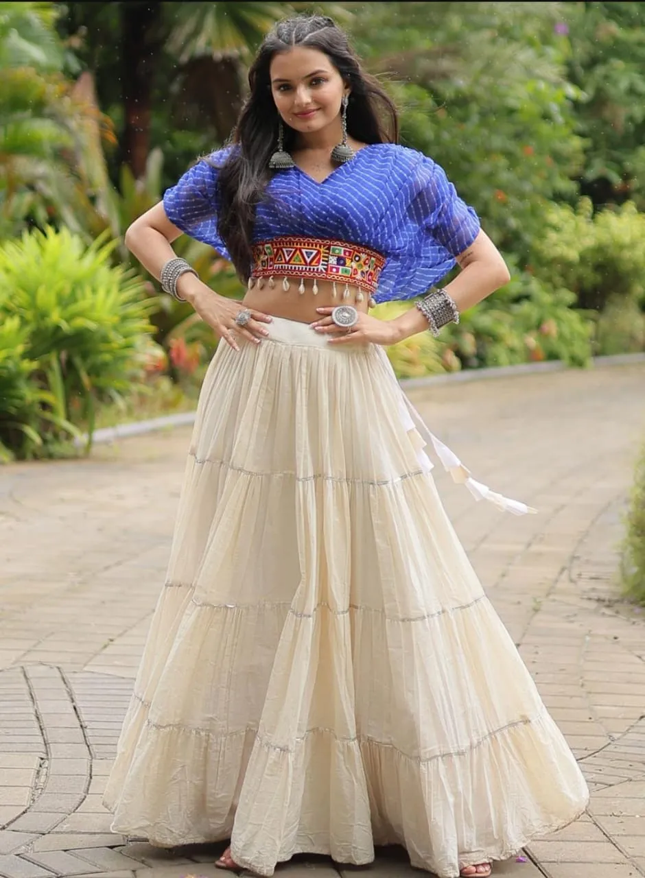 bandhej cotton lenga