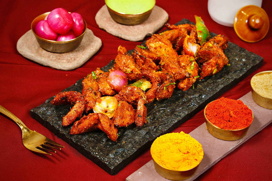 Punjabi Spicy Chaap Tikkaw