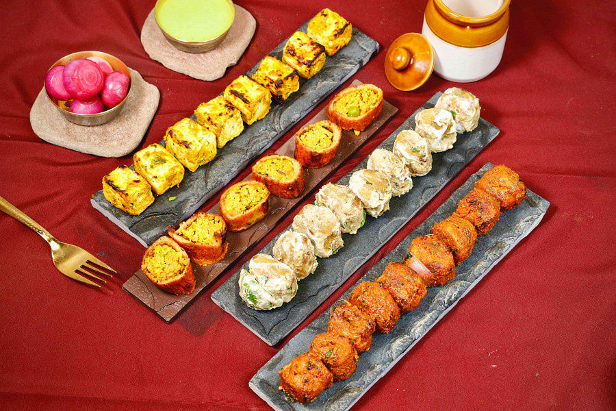 Veg Mini Platter [4 Boxes][46 Pcs] Serves 4-5