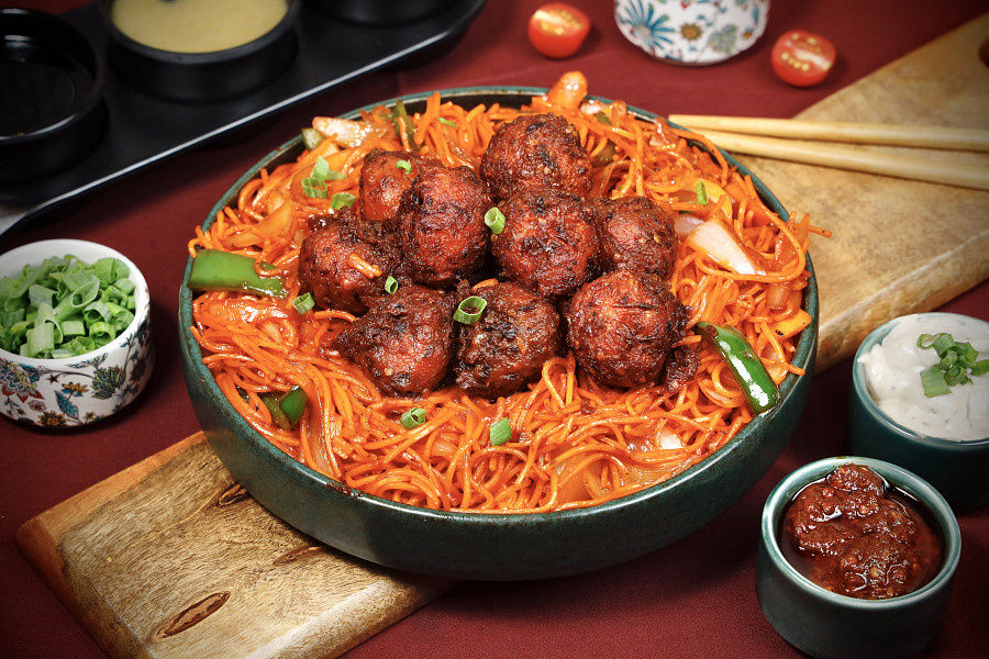Manchurian Tikka Noodle