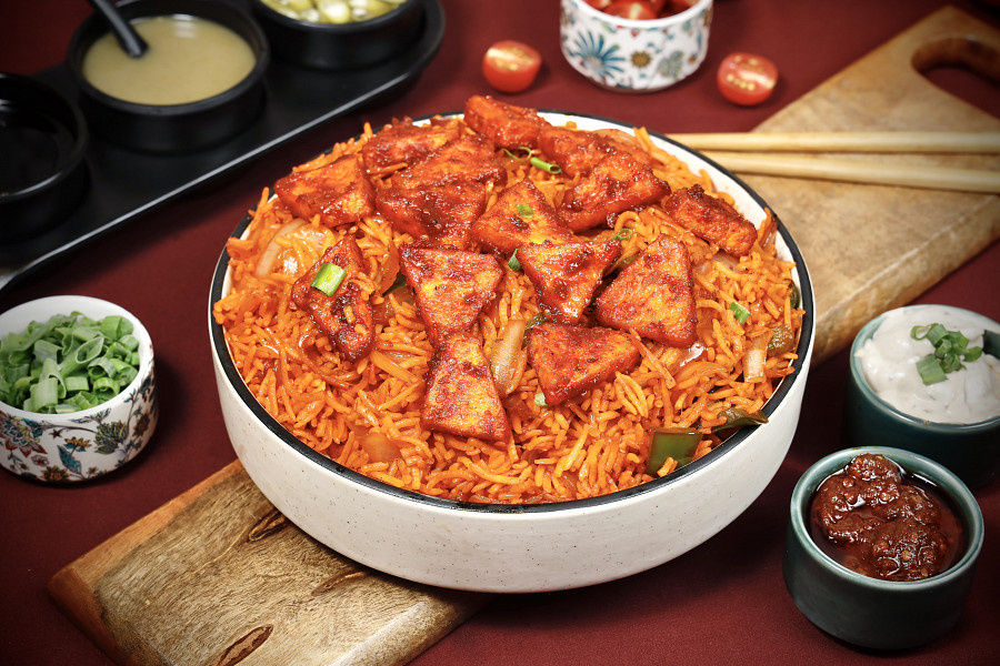 Paneer Tikka Fried Rice