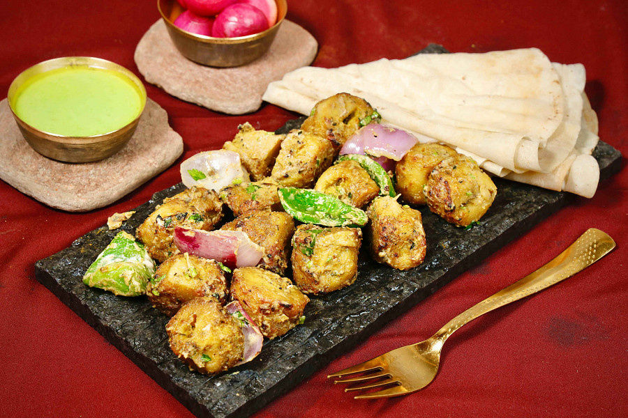 Afghani Chaap Tikka [12 Pcs] With 2 Rumali Roti