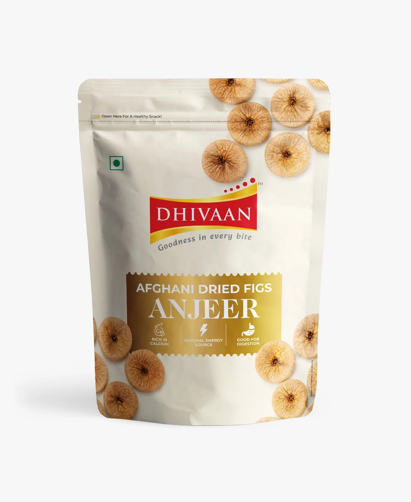 Dried Figs Afghani (Anjeer) by Dhivaan | Pouch Packing | 250 gms