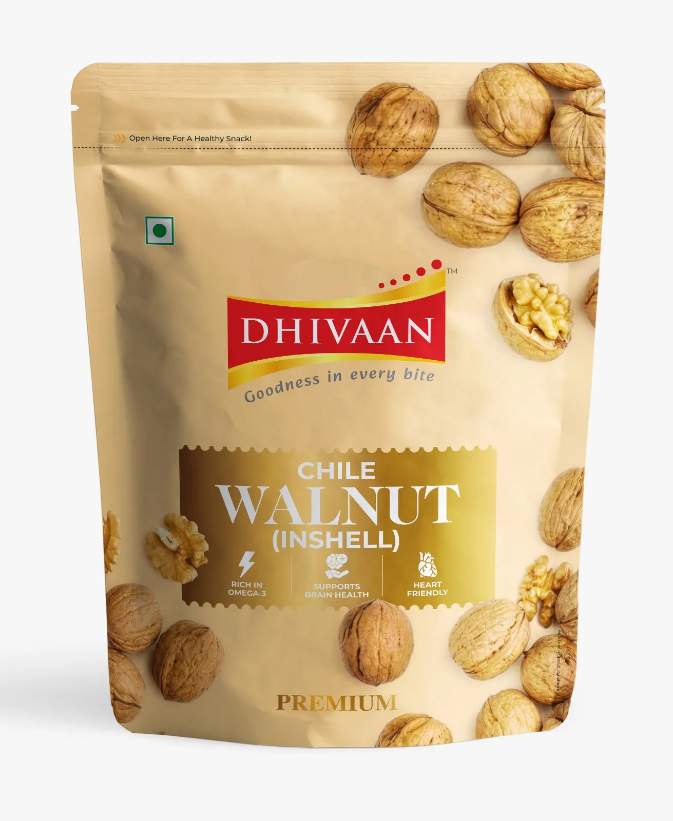 Chile Walnut Inshell Premium by Dhivaan | 500 gms