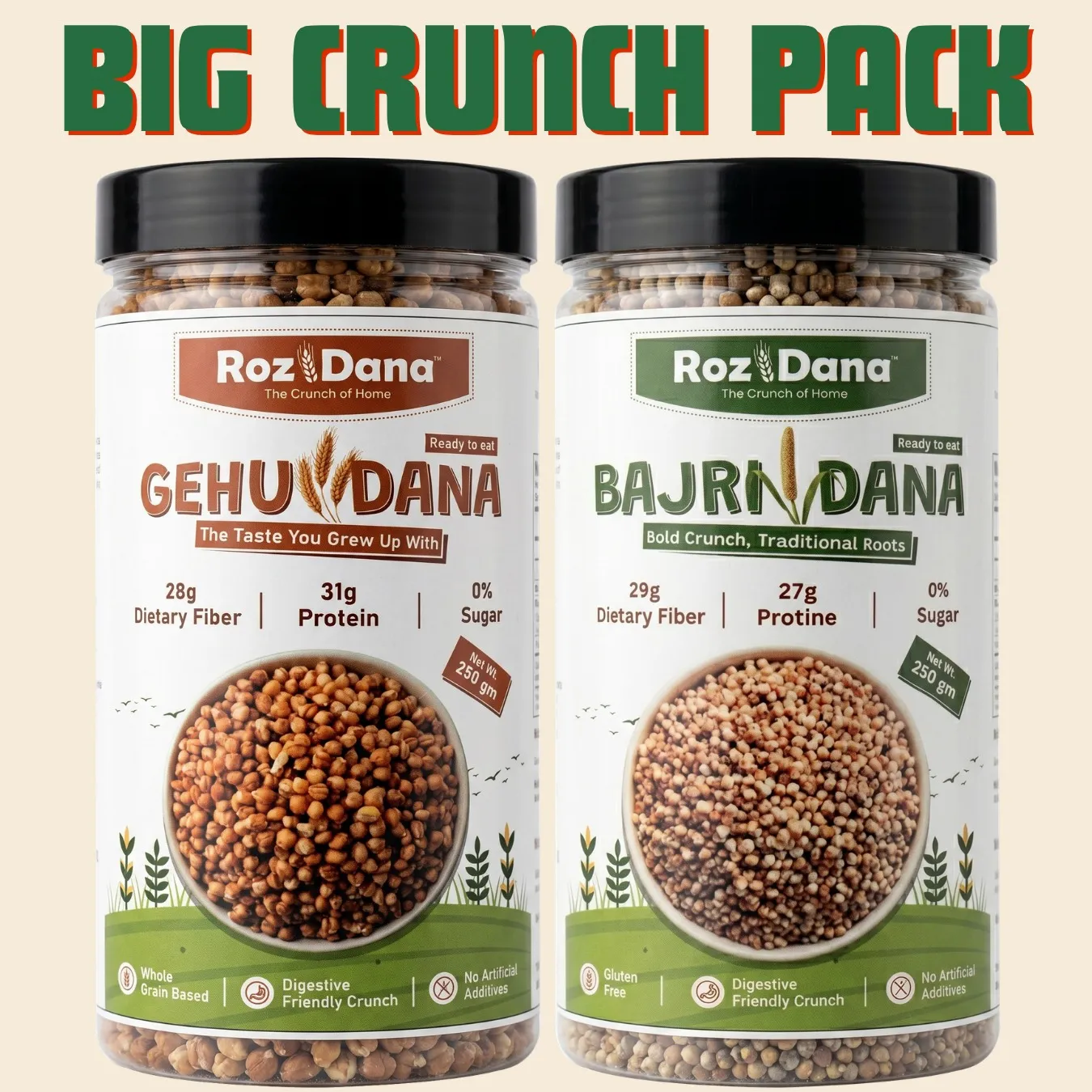 Value Pack - Gehu Dana + Bajri Dana (250g x 2 Jars)