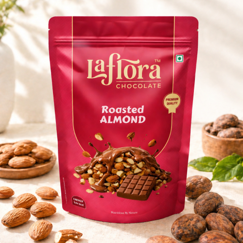 Roasted Almond Chocolate | Crunchy Almonds & Rich Cocoa | 200 gms