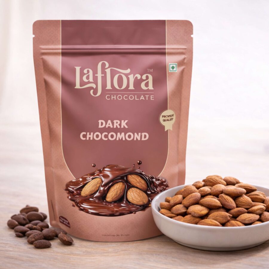 Dark Chocomond | Dark Chocolate with Almonds | 200 gms