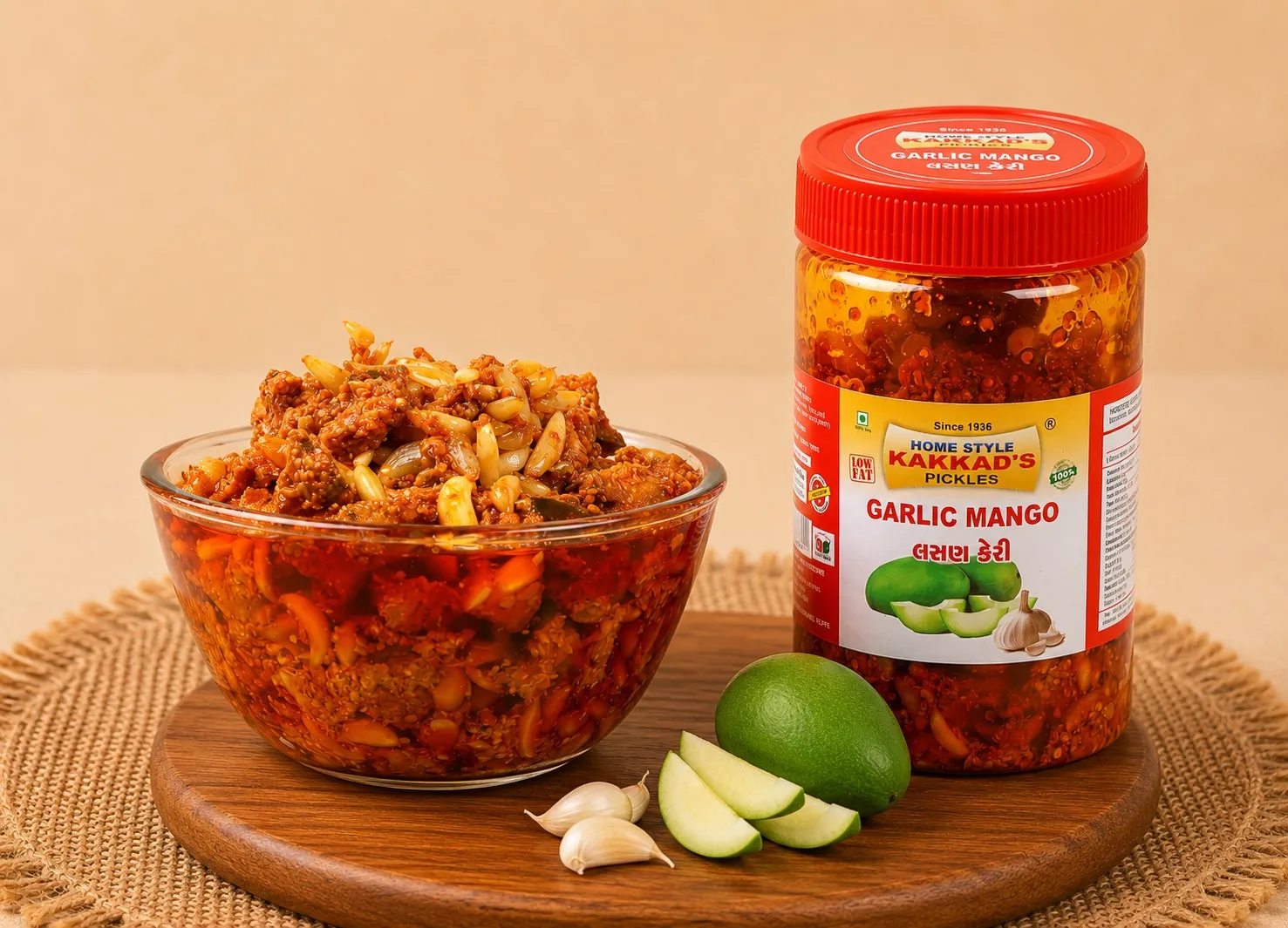 Garlic Mango (Lasan Keri) - 500 gms