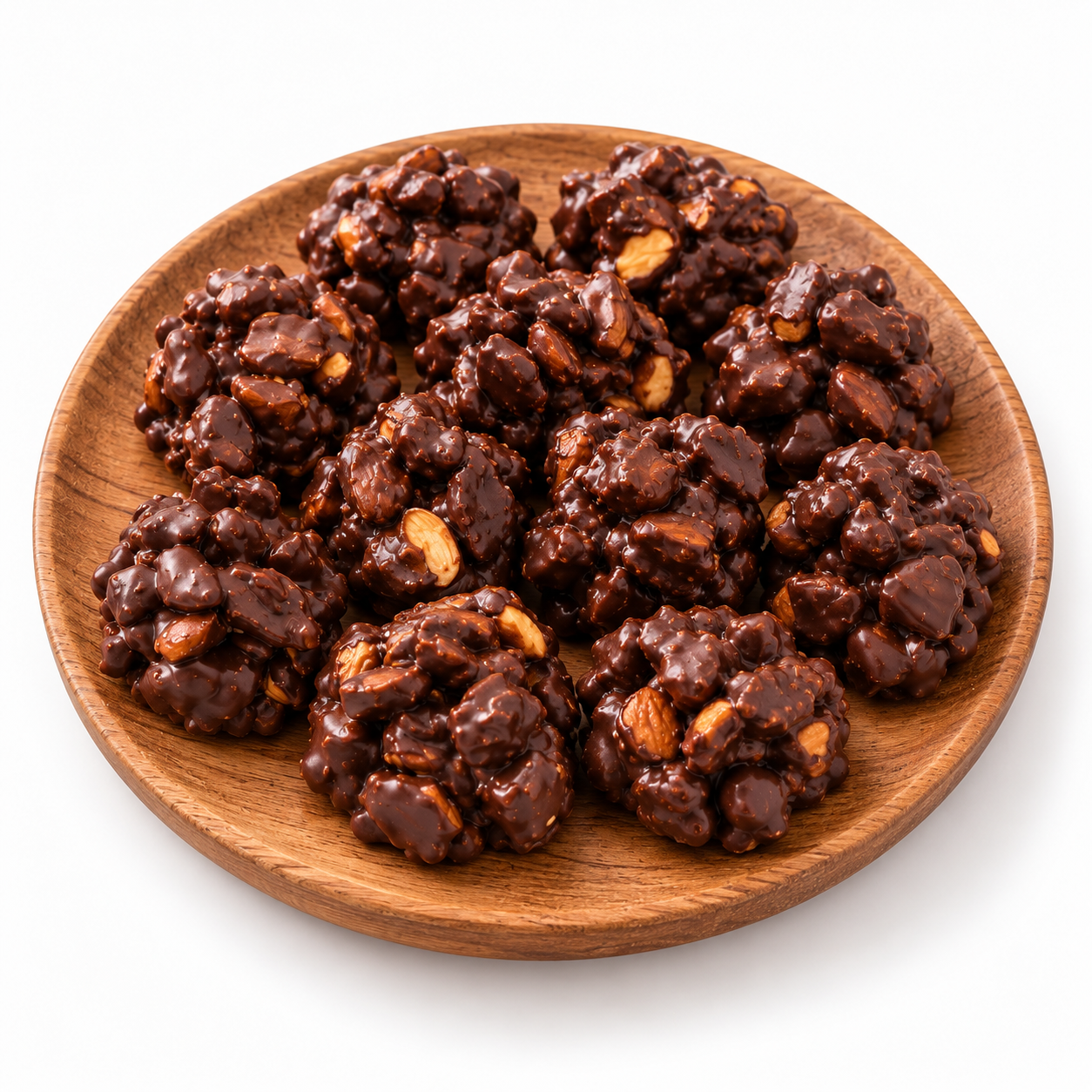 Almond Rocks | Dark Chocolate Roasted Almond Clusters | 150 gms