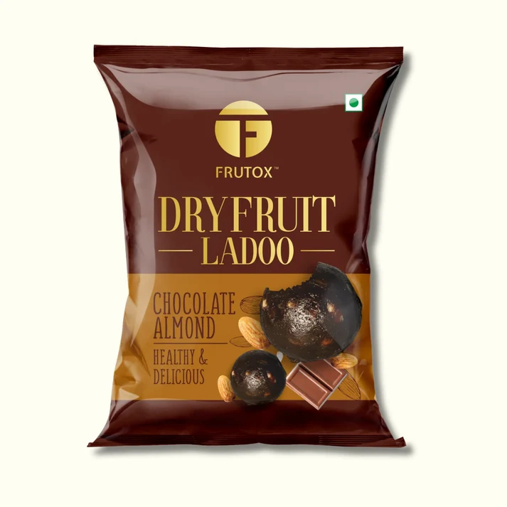 Chocolate Almond Laddoo | Dates, Almonds & Cacao | No Refined Sugar | 40 gms each pack