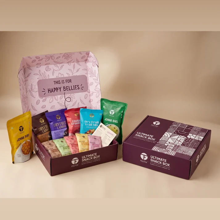 Ultimate Snacking Box | Assorted Healthy Snacks, Laddoos, Trail Mix & Millet Snacks