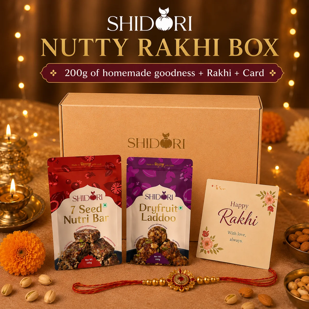 Shidori Nutty Rakhi Box Limited Edition