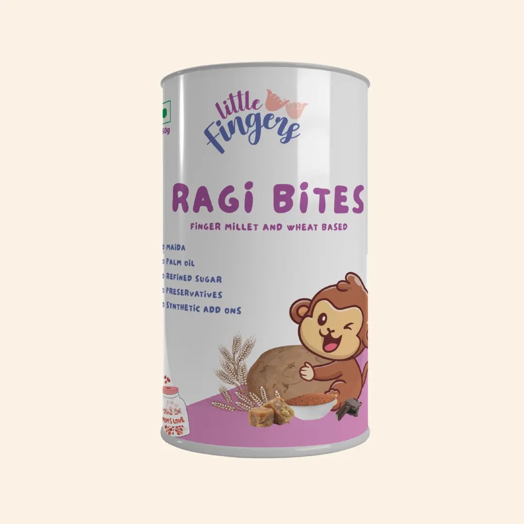 Ragi Bites Cookies | Multigrain Jaggery Cocoa Cookies | 150 gms